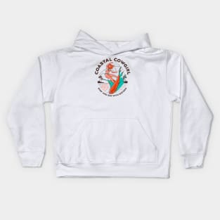 Coastal Cowgirl Surf and Sun With Sisters Kids Hoodie